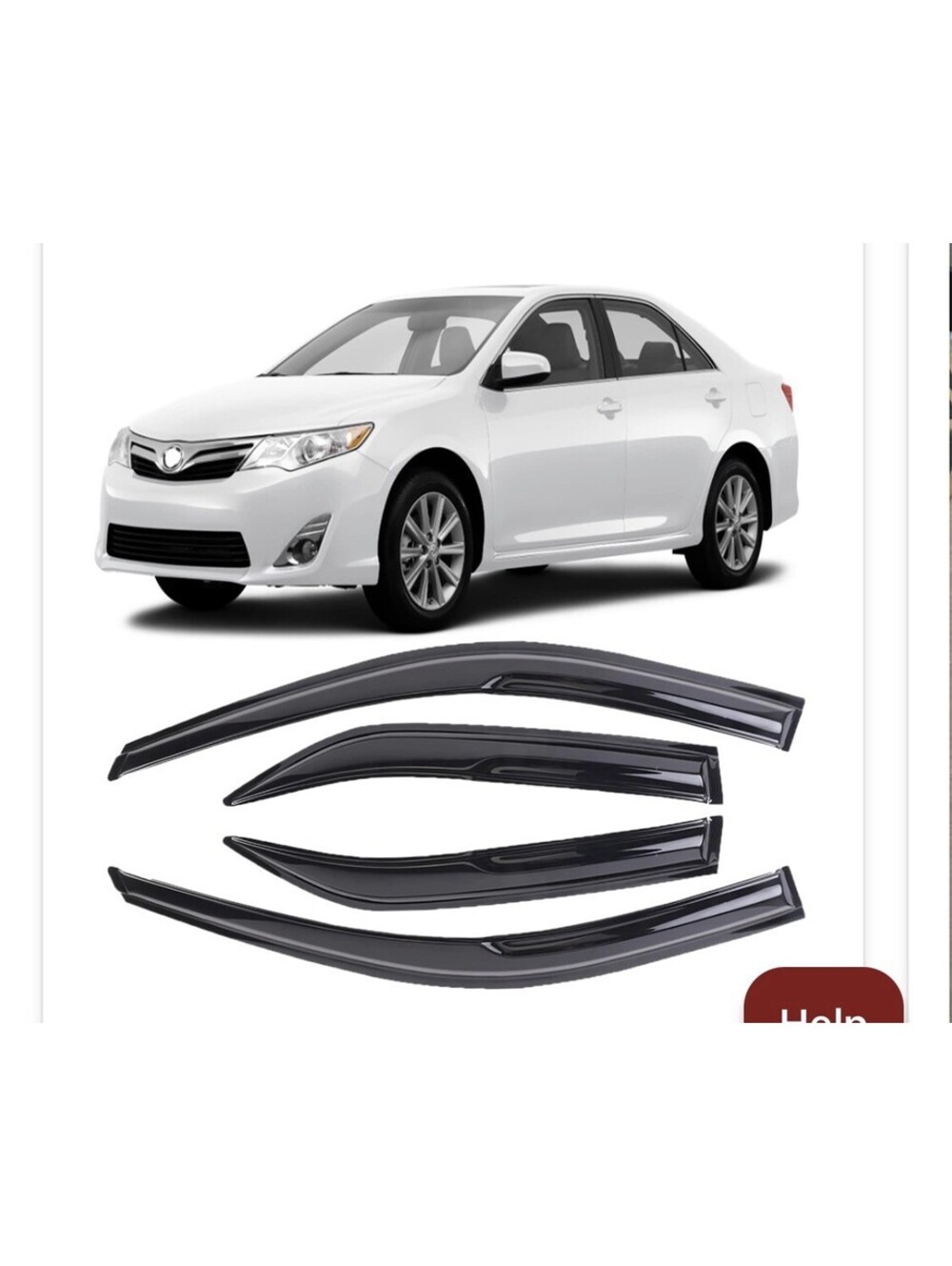 DYRDINSHOW Window Visor For 2012-2017 Toyota Camry